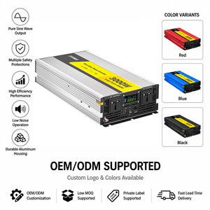 Fabricant d'onduleurs DC 12V <span class=keywords><strong>24V</strong></span> 48V vers AC 220V 3000W 3000 Watts Onduleur Hors Réseau à Onde Sinusoïdale Pure - Product Image 2