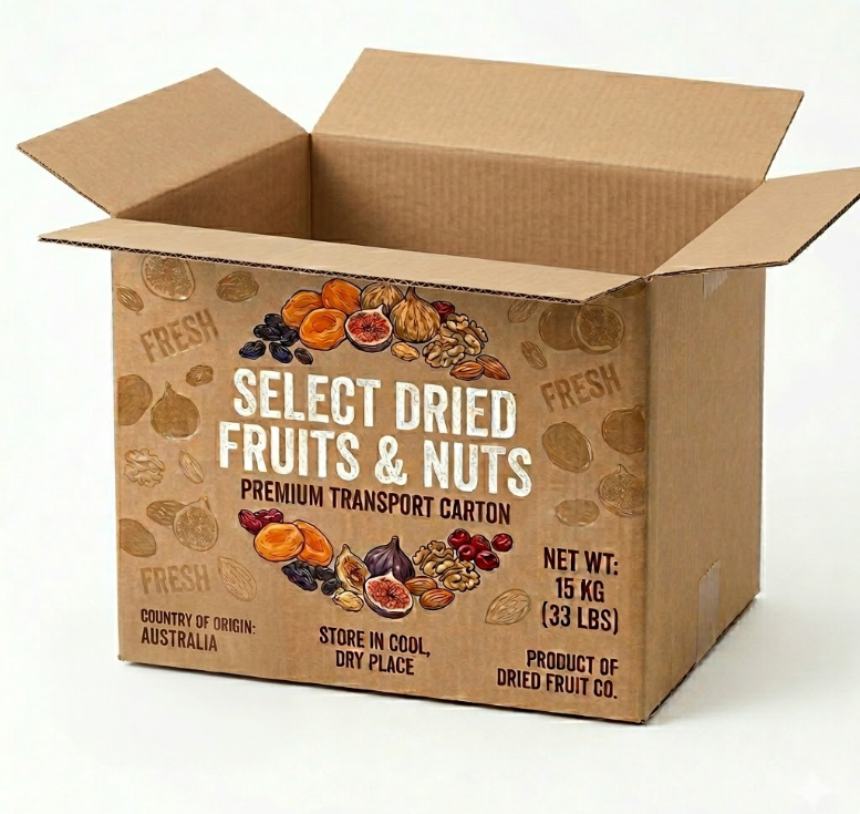 Corrugated Paper Carton Box with Customized Print Manufacturer Goods Dried Fruit Transportation Packaging Shipping Cartons Box