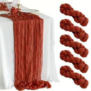 <span class=keywords><strong>Chemin</strong></span> <span class=keywords><strong>de</strong></span> <span class=keywords><strong>table</strong></span> en tissu <span class=keywords><strong>de</strong></span> <span class=keywords><strong>gaze</strong></span> blanche <span class=keywords><strong>de</strong></span> <span class=keywords><strong>coton</strong></span> étamine Boho moderne pour la décoration <span class=keywords><strong>de</strong></span> <span class=keywords><strong>table</strong></span> <span class=keywords><strong>de</strong></span> fête <span class=keywords><strong>de</strong></span> banquet <span class=keywords><strong>de</strong></span> mariage - Product Image 4