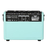 Amplificateur de Guitare Électrique Rechargeable COOLMUSIC UNIQUE-15G 15W pour Busking, Combo avec Batterie au Lithium et Connexion Micro Sans Fil