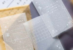 Notes autocollantes transparentes translucides pour planificateur, bureau, école, collège, enseignant, fournitures scolaires - Product Image 3