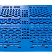 Palette en plastique Euro à simple face renforcée à 4 voies, en HDPE, empilable, robuste, pour entrepôt industriel, stockage et transport