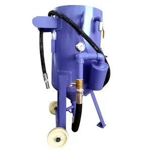 Pneumatic dustless water blasting small high-pressure polishing renovation steel structure rust removal sand blasting machine