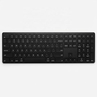Nouveau clavier sans fil rétroéclairé ultra-fin USB Type-C double mode 2.4G BT pour ordinateur portable, 104 touches pleine taille, en aluminium de qualité supérieure