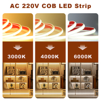 Lampu Strip LED Cob Ip68 Ip67 Ip65 Ce Rohs 24v 12v 8mm 5mm Tahan Air Luar Ruangan