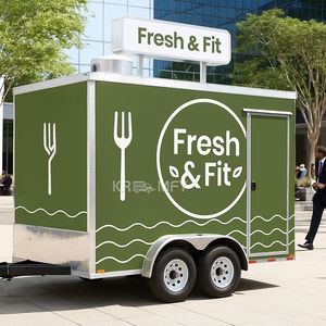 Remolques para Hamburguesas con Color Personalizado, Remolque Móvil de 4m, Camión de Comida con Patatas Fritas y Cocina Completa - Product Image 6