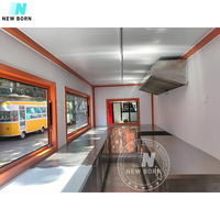 Remorque restauration entièrement équipée cuisine mobile fast-food maison préfabriquée bar-restaurant modulaire conteneur de luxe