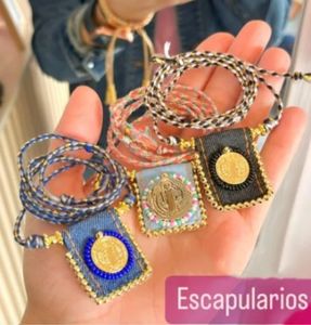Collar escapularios San <span class=keywords><strong>benido</strong></span> Jesus hecho a mano para mujer - Product Image 1