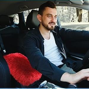 แผ่นรองคอนโซลกลางรถยนต์หนังแกะออสเตรเลีย ยี่ห้อ Sample Support อุปกรณ์ตกแต่งภายในรถยนต์แบบสากล เหมาะสำหรับรถ SUV/รถบรรทุก/รถยนต์ทั่วไป - Product Image 5