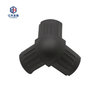 YIHE YCP001 Protection d'angle tout-en-un moderne en plastique noir, connecteur en T en PP, installation facile pour fenêtre et porte