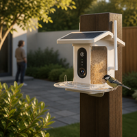Nouveau distributeur de nourriture intelligent pour animaux de compagnie à énergie solaire, mangeoire intelligente pour oiseaux pour l'observation des oiseaux, fournitures pour oiseaux, produit phare