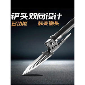 Pelle de tranchage multifonction série Xd avec poignée en D, pliable, portable, outil de camping extérieur, qualité industrielle - Product Image 4