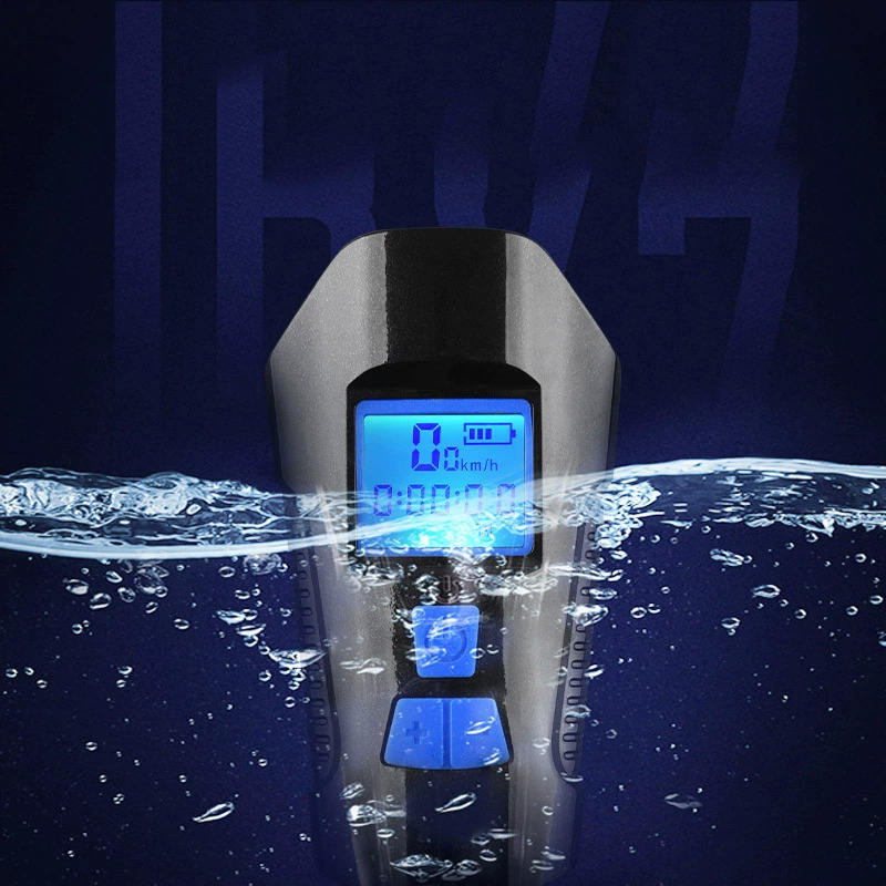 Hongdak Good Quality Horn Led Waterproof Usb Rechargeable Bike Computer Bicycle Front Light With Loud Bike Bell Bike Accessories