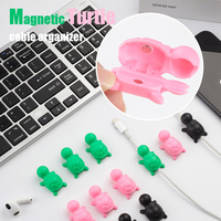 Nouveau support de câble magnétique en plastique multicolore pour bureau, tendance 2026, durable, forte résistance à la traction