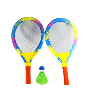 1 Cặp Đồ chơi bãi biển bóng Tennis bãi biển Bộ quà tặng trẻ em cầu lông bộ mồ hôi phù hợp với bóng ngoài trời vợt