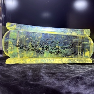 Nueva caja de <span class=keywords><strong>cristal</strong></span> especial, producto de diseño atractivo, caja de cremación, artesanías de <span class=keywords><strong>cristal</strong></span> fundido amarillo personalizadas para Ángel de salida - Product Image 1