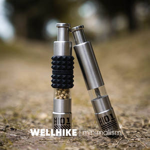 WELLHIKE Molinillo de Sal y Pimienta Táctico de Acero Inoxidable con Funda de Silicona GZ - Product Image 5