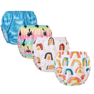 Bebé Reutilizable NO MOQ 3 tamaño Pañal de natación Ajustable Un tamaño Pañales de natación de tela Orinal Pantalones de entrenamiento para bebés - Product Image 1