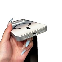 Coque de protection magnétique antichoc en PC mat à paillettes dégradées de luxe pour iPhone 17 16 15 14 Pro Max