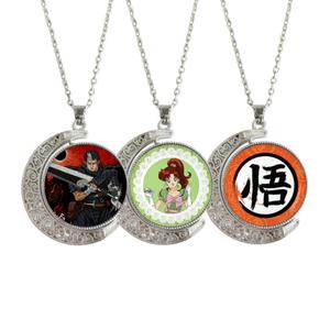 Diferentes estilos Dragon DBZ Goku <span class=keywords><strong>Berserk</strong></span> Pretty Soldier Sailor Moon dibujos animados doble cara rotación aleación Anime collar - Product Image 1