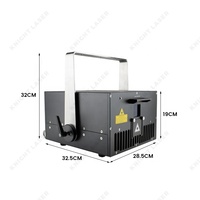 Spectacle d'éclairage laser RGB extérieur étanche IP65 40W haute puissance pour entreprises de location d'événements