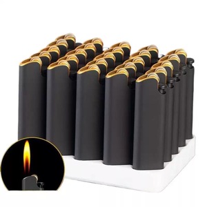 Nouveau Briquet Silencieux Vintage en Métal Mat avec Meule, Épais, Anti-Explosion, Durable, Flamme Ouverte, Rechargeable - Product Image 1
