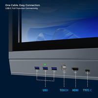 Pantalla Plana Interactiva 4K UHD de 65, 75 y 86 Pulgadas, Android, 40 Puntos Táctiles, Pizarra Inteligente para Escuelas con Ranura OPS, FCC/CE para Educación