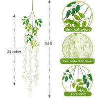 Bunga palsu bunga Wisteria benang panjang simulasi sutra buatan wisteria bunga tali gantung