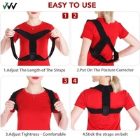 Ceinture de soutien dorsale réglable, correcteur de posture personnalisé pour hommes et femmes, respirant