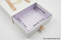 Hochwertige, individuell bedruckte Papier-Schiebeschachtel, stabile Karton-Schubladenbox mit Griff, Druck- und Verpackungsservice