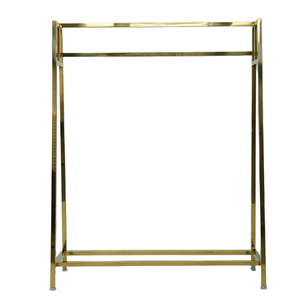 Perchero Dorado con Estante Superior para Exhibición de Ropa en Boutiques y Almacenamiento Doméstico, Robusto - Product Image 4