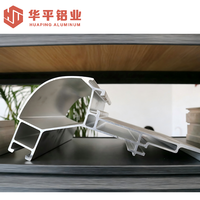 Profilé en aluminium extrudé multi-surfaces avec finition électrophorétique imitation bois pour composants industriels et décoratifs