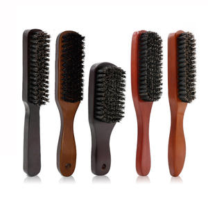 Cerdas de jabalí, venta al por mayor, plumero para el cuello, cepillo de pelo de madera, peine con logotipo personalizado, brocha de afeitar de madera negra para hombre - Product Image 6