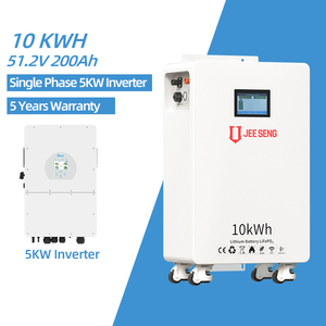 Système de stockage d'énergie domestique JEESENG 5kW Split IP65 <span class=keywords><strong>Inverter</strong></span> Solar + Batterie LiFePO4 10kWh - Product Image 1