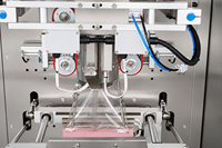 Machine d'emballage semi-automatique 15-30 sacs/min à alimentation manuelle pour noix, bonbons, fruits secs, snacks, granulés, emballage multi-matériaux