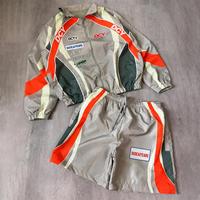 Ensemble veste coupe-vent et short de sport DCY pour homme, veste anorak, survêtement ample, coupe-vent années 90, logo personnalisé OEM