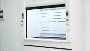 Lab Furniture tahan bahan kimia terpasang di lantai laboratorium tudung asap lebih tinggi peralatan dan rig - Product Image 2