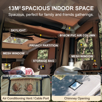 Tente de camping imperméable TOURUS, spécialiste de l'extérieur, quatre saisons, double couche, 6-8 personnes, portable, installation facile, homologuée CE TUV