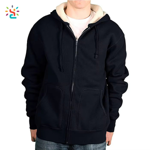 Vente Chaude : Sweats à Capuche Unisexe en Polaire Sherpa, Marque Renommée, Entièrement Zippés, Survêtements en Polaire Lourde Doublée - Product Image 1