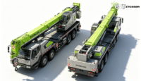 Grúa Móvil Montada en Camión Zoomlio ZTC550R, Grúa Móvil para Trabajo Pesado, Equipo de Elevación para Construcción