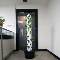 Tour de culture hydroponique verticale pour serre de jardin, système hydroponique en forme de pétale en PP de qualité alimentaire