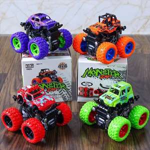 4WD gran rueda todoterreno acrobática coche de juguete Push Back Action niños coches edad 3 venta al por mayor fricción juguete vehículo coches para niños - Product Image 1