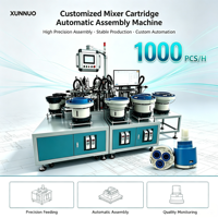 Machine d'assemblage automatique de cartouches à mélangeur PLC haute vitesse personnalisée XUNNUO, certifiée CE, 800W, multi-tension, garantie 1 an