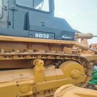Bouteur sur chenilles lourd Shantui SD32 haut de gamme, moteur puissant 257 kW, performance stable, engin de construction