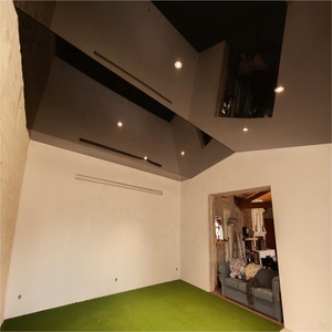 Plafond Tấm Thạch Cao Giá Trần Thiết Kế Trần Giả Cho Sân Thượng Phòng Tắm Nhựa Đen Laqure Foil Vải Trang Trí L347 - Product Image 2