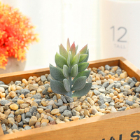Plante succulente artificielle petite tête de fleur trèfle - Fournitures créatives DIY pour décoration intérieure, accessoires muraux, verdure