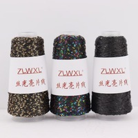 Ultra-Dichte 2mm Pailletten 50g Handgewebte Hochfeste Umweltfreundliche Mercerisierte Perlen-Drahtnadel Gestrickte Weberei Stickerei