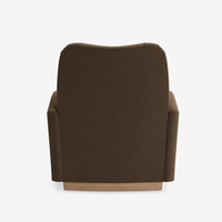 Fauteuil d'appoint contemporain en chêne massif pour salon, club, café, hôtel, bistrot – Chaise de loisirs rétro