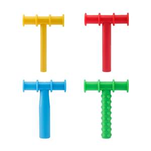 Pacote com 4 Brinquedos Sensoriais Mastigáveis de Silicone para Autismo Motor Oral Tubos de Dentição para Bebês Ferramentas de Terapia da Fala - Product Image 1