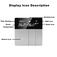 Comfurter 16A 3A Tuya App Controlada Digital Smart Home Agua Gas Caldera Termostato Suelo Radiante Termostato Wifi
